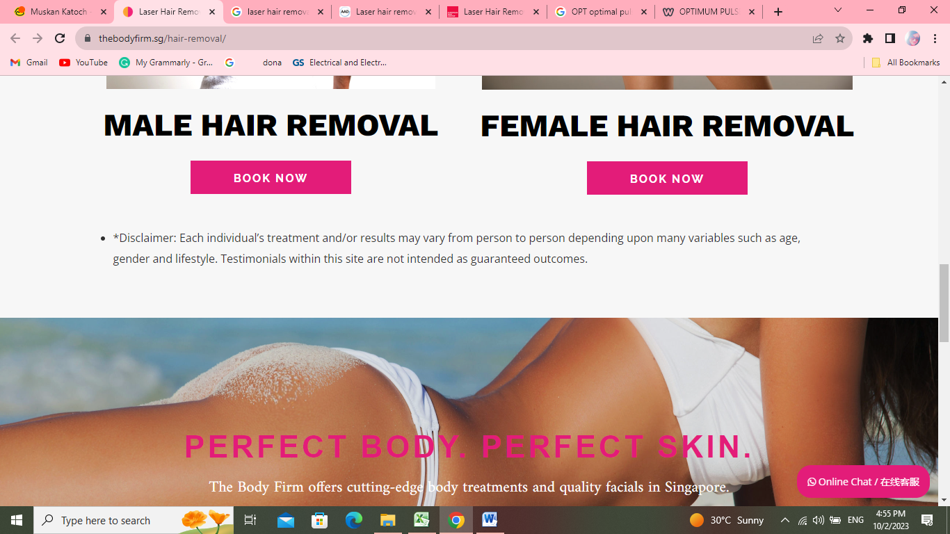 The Body Firm | Laser Hair Removal in Singapore